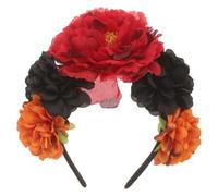 Gatuida Gothic Flower Crown Headband, Halloween Dead Bride Hair Accessory | Halloween Rose Headband, Spooky Floral Headband for Women, Horror-Themed Parties Or Dia De Los Muertos Events Supplies