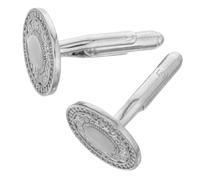 Gatuida Groom Cufflinks for Men Shirt Cuff French Cuff Shirts for Men Links Mens Link Business for Tuxedo Button Studs for Silver