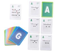 Gatuida Guitar Learning Guide Guitar Chord Scale Chart Easy to Collect 49pcs with Big Fonts on Coated Paper for Beginners and Kids for Acoustic and Electric Practice