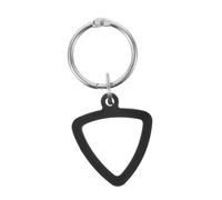 Gatuida Guitar Pick Storage Silicone Plectrum Holder Keychain Portable Musician Accessory Triangle Shape Picks Case for Guitarists