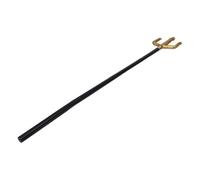 Gatuida Halloween Devil Pitch Fork Lightweight Plastic Trident Prop for Cosplay Parties and Masquerade Unique Spiral Design Reaper Staff for Men Women Role-play Accessory