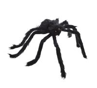 Gatuida Halloween Plush Spider 50cm Black Fake Hairy Spider Prank Prop for Party Supplies and Halloween Web Decor
