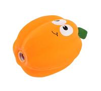 Gatuida Halloween Pumpkin Shaped Latex Pet with Sound Squeaker Durable Chew for Dogs and Puppies Interactive Playing Ball for Halloween Festive Fun