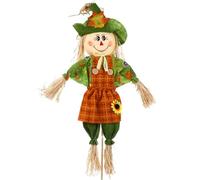 Gatuida Halloween Scarecrow for Garden: Standing Scarecrow Fall Decor for Outside Scare Crow for Thanksgiving Party Ornament Outfit Autumn Outdoor Decorations