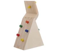 Gatuida Hamster Activity House Wooden Climbing with Ladder Pet Playhouse for Small Pets Like Hamsters and Rats Beige