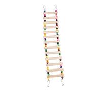 Gatuida Hamster Climbing Ladder Toy Wooden Beads Fun Activity Playground for Small Pets for Parrots Hamsters and Other Birds and Safe Design for Chewing and Exploring