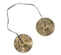 Gatuida Hand Crash Cymbals with Strap Durable Percussion Instrument for Auspicious Patterns Easy to Play for Adults