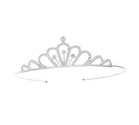 Gatuida Hand Made Alloy Rhinestone Crown Decor Elegant Headdress for Bride Birthday Prom Special Occasions Delicate Design with Allergic Material for Celebrations Cosplay
