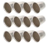 Gatuida Hand Sewing Thimble Finger Protectors 20pcs Silver Alloy for Heavy Duty Use in Quilting and Dressmaking by Seamstress