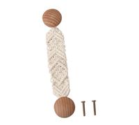 Gatuida Hand-Woven Japanese Style Drawer Handle Cabinet Door Knob with Comfortable Grip for Wardrobe Cupboard Polished Surface Resistant to Drop and Abrasion