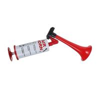 Gatuida Handheld Push Air Horn Loud Sports Cheering Horn for Soccer Fans Party Favors Noise Maker Prop in Red for Outdoor Games Boating Celebrations and Emergency Signaling