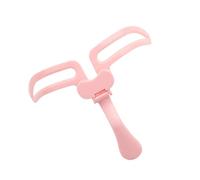 Gatuida Handheld Reusable Eyebrow Stencil Makeup Helper Portable Foldable Pink Eyebrow Shape Tool for Precise Microblading and Beauty Supplies