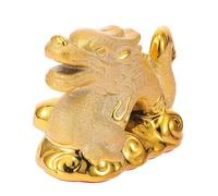 Gatuida Handmade Ceramic Chinese Dragon Figurine with Luster Durable Dragon Craft Decor for Home Office Creative Feng Shui Ornament for Fortune and Wealth Display