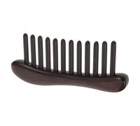 Gatuida Handmade Purple Sandalwood Wide Tooth Comb for Scalp Wellbeing and Hair Detangling Solid Wooden Hair Brush Gentle Massage Tool for Women Relaxation and Styling