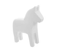 Gatuida Handmade Wooden Horse Ornament Scandinavian Style Solid Wood Sculpture Desktop Shelf Decor Artistic Animal Figurine for Home Office Living Accents