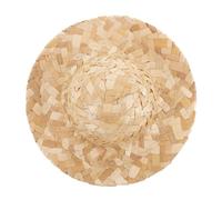 Gatuida Handwoven Mini Straw Hat for Doll Birthday Party Compact for Decorative Accessories