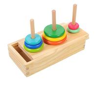 Gatuida Hanoi Tower Stacking Toy Set for Toddlers Creative Stackable Rings for Early Education Cognition Development and Fun Play 1 Set