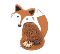 Gatuida Harvest Festival Decorative Wooden Animal Ornament Fox Squirrel Raccoon Figurine for Home Rustic Farmhouse Style Accent Vibrant Colors for Festive Celebrations