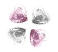 Gatuida Heart Shape Eye Cooling Pads 4pcs Reusable Gel under Eye Patches Cold Compress Beauty Care Summer Use