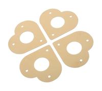 Gatuida Heart Shaped Birdhouse Guard with Golden Iron Material, Predator Proof and Universal Compatibility Protector for Bird Houses and Bird Boxes, for Gardens and Parks, 1.1 Inch Center