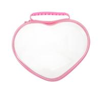 Gatuida Heart-Shaped Makeup Bag: Hard Shell Travel Makeup Bag Zipper Storage Pouch Toiletries Cosmetics and Accessories Organizer for Women