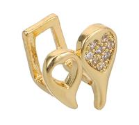 Gatuida Heart Shaped Zircon Microinlaid Metal Teeth Grill Cap Durable Copper Jewelry Accessory for Men and Women Fit Hip Hop Style for Parties Weddings and Performances