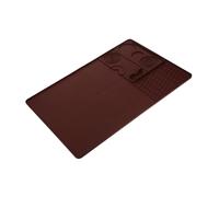 Gatuida Heat Resistant Silicone Coffee Bar Mat with Detachable Tamper Pad and Quick Drying Tray Non Slip Kitchen Countertop Protector for Espresso Machines and Dish Racks