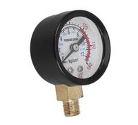 Gatuida Heavy Duty Air Pressure Gauge Dual Scale for Industrial and Home Use Vertical with Clear Display and Easy Installation for Air Compressors and Tire Testing