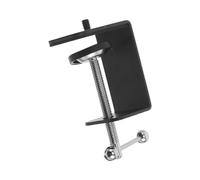 Gatuida Heavy Duty Metal Microphone Clip Mount with 1/4" Threaded Screw and Quick Clamp Installation, Fits to 50mm Desktop Thickness, for Broadcast Environments and Studio Recording