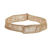 Gatuida Hemp Rope Woven Ring for Steel Tongue Drum and Ethereal Drum Decorative and Wrapping Accessory Vintage Style Yellow Hemp Cord for Percussion Instruments