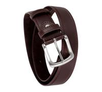 Gatuida Hidden Zipper Pocket Waist Belt for Men Brown PU Money Belt with Secret Compartments Anti-Theft Hidden Wallet Pouch for Travel Business Casual and Formal Use