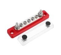 Gatuida High Capacity Busbar Terminal Block with Advanced Cooling and Space Saving Design for Rvs Boats Travel Vehicles Multidevice Compatible Power Distribution Block with Red Base