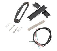 Gatuida High-performance Mini Humbucker Pickup Kit for St Electric Guitar, Dual Coil Alnico5 Magnetic Rail, Noise-reducing Guitar Replacement Part, Black