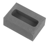 Gatuida High Purity Graphite Ingot Mold for Metal Casting Small Crucible for Gold Silver Copper Brass Melting Thermal Stable Refining Mold with Strip Slot Design Compact for Easy Storage
