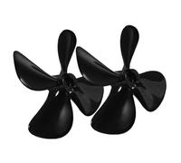 Gatuida High Strength Four Blade Rc Boat Propellers Bore Material Replacement Parts for Simulation Fishing Cargo and Bait Boats Easy to Install Accessories for Rc Models