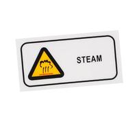 Gatuida High Temperature Hot Surface Warning Sticker with Steam Caution Sign for Equipment Safety Sturdy Self-adhesive Label Preventing Burns Workplace Hazard Alert