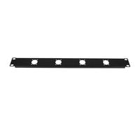 Gatuida Hinged Rack Panel: Audio Rack Mount Panel 1U 4 Hole Hinged Patch for Secure Audio Mounting - Chord Organizer for Computer Network Cabinets