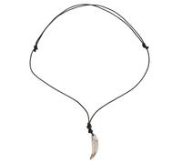 Gatuida Imitation Tooth Necklace Unique Acrylic Tooth Pendant Jewelry for Men and Women Striking Design for Daily Wear Parties Outdoor Activities for