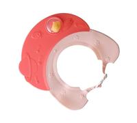Gatuida Infant Bath Protection Cap Red Plastic Shower Shampoo Hat Widening and Thickening Design to Reduce Water Phobia Risk for Children and Baby Bath Time Safety