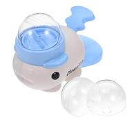 Gatuida Interactive Dog Treat Dispenser Toy Rotating Snack Feeder for Small Dogs, Press Button Puzzle Feeder to Slow Eating and Mental Stimulation, Blue Pet Puzzle Toy for Training and Entertainment