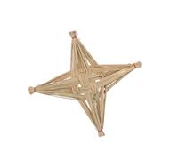 Gatuida Irish St Brigid Straw Cross Wall Hanging - Rustic Catholic Religious Decor for Church, Baptism, Farmhouse, and Christian Office - 4-Point Traditional Christian Wall Cross