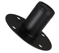 Gatuida Iron Speaker Stand Bracket and Vibration Reduction with Screw Holes the Bottom Speaker Mount Practical Black Iron for Stable Stage Sound System