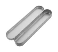 Gatuida Iron Tweezers and Pen Storage Box with Travel-Ready Compact Design for Tongue Scraper and Small Accessories 7x1.5x0.8 Inch