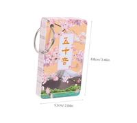 Gatuida Japanese Gojūon Language Cards for Beginners Zero Basic Self Study Flashcards with Ring Binding Portable Japanese Vocabulary Practice for Adults Easy Learning Tool