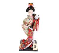Gatuida Japanese Maiko Doll Ornament Elegant Kimono Decoration for Home Table Centerpiece and Japanese Restaurants Intricate Details and Vibrant Colors