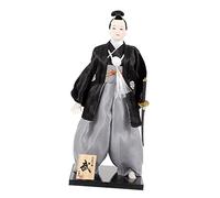 Gatuida Japanese Samurai Doll Ornament Traditional Kimono Figurine Japanese Desk Decor Lightweight Artistic Home and Coffee Shop Decoration