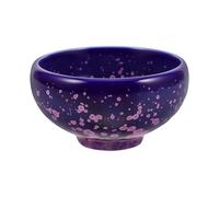 Gatuida Japanese Style Ceramic Kung Fu Tea Cup 100ml Handcrafted Porcelain Small Tea Cup with Cherry Blossom Glaze and Gold Interior at Home or Office