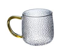Gatuida Japanese Style Heat Resistant Handle Glass Tea Cup Transparent Small Tea Bowl and Beverages Capacity Food Grade Glass Material
