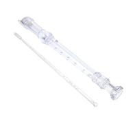 Gatuida Key Recorder Flute Abs Material with Cleaning Rod German Precision Cut for Beginners Transparent Traditional Instrument for Classroom Stage Band Use
