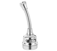 Gatuida Kitchen Faucet Extender with Flexible Soft Hose and Adapter Adjustable Lengths Rotatable Swivel Aerator Nozzle Water-Saving Spray Attachment for Kitchen Sink Abs Stainless Steel